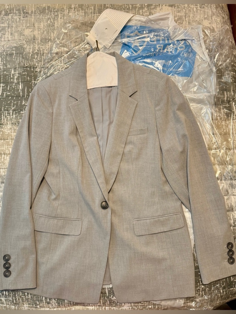 The Limited Gray Women's Blazer with Pants Suit - XL Jacket - Size 14 Pants
